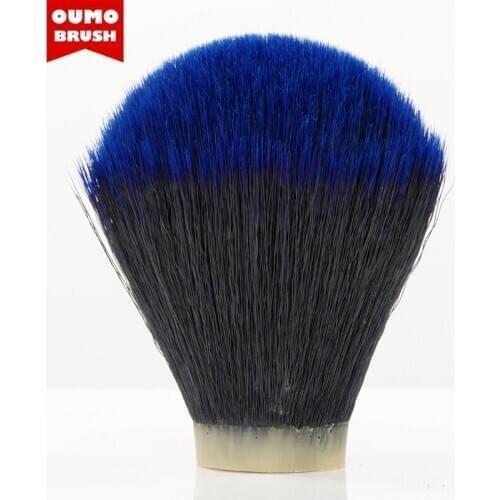 OUMO BRUSH-Tuexdo blue tip synthetic hair knots shaving brush knots