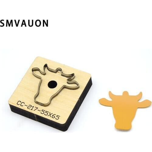 Cow Head Leather Earings Die-Cut Steel Perforated Blade Earring Cutting Mold Leather Craft Cutter Wood Mold For Diy SMVAUON