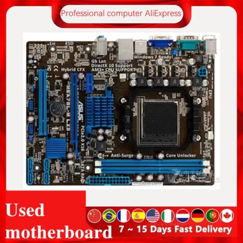 For ASUS M5A78L-M LX3 Motherboard Socket AM3+ DDR3 For AMD 760G M5A97 970M FX Original Desktop Mainboard M5A78 Used Mainboard