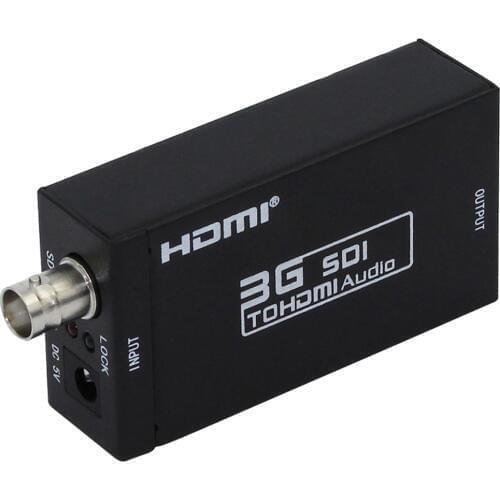 Mini 1080P 3G SDI to HDMI Video Converter Adapter, Support SDI/HD-SDI/3G-SDI Transmission Rates: 2.970 Gbit/s HDMI1.3 (1.2,1.1)
