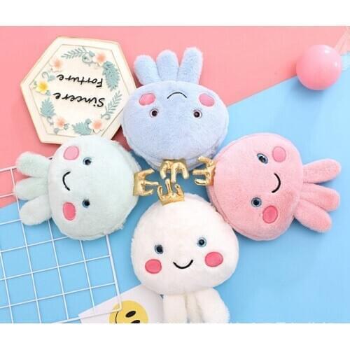 New lovely 30cm Creative jellyfish diagonal shoulder bag lifelike stuffed soft good quality toy Childrens birthday gift