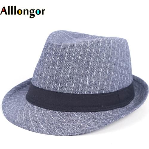 New 2020 Spring Autumn British style Casual Fedora Hat Men Striped Print Chapeu Masculino Sombrero Mujer Women Hats Jazz Hat