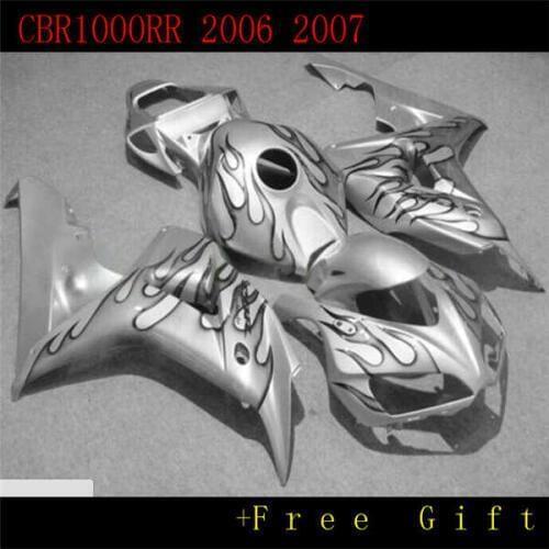 Dor-Fairing Fit For 2006 2007 CBR 1000RR 06 07 ABS Plastic Set green orange red white black grey gold purple Bodywork Kit