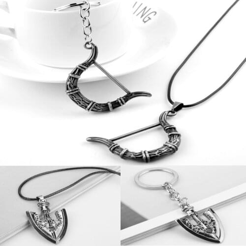 Anime JOJOS BIZARRE ADVENTURE Bow Arrow Necklaces KILLER QUEEN Higashikata Josuke Jewelry Ketting Pendant Necklaces