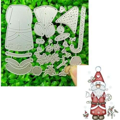 Suitable for Christmas metal cutting die DIY scrapbook and 3D greeting card creative character Santa 2021 NEW