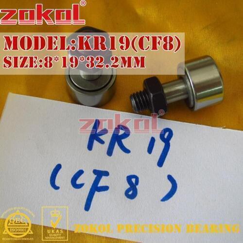 ZOKOL bearing KR19 CF8 Stud type track roller (rolling) bearing 8*19*32.2 M8*1.25
