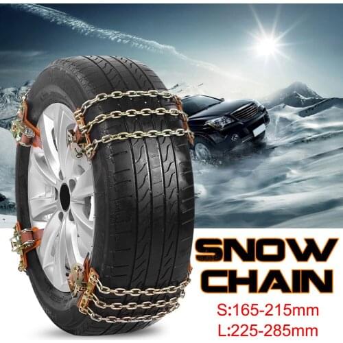 Tire Anti-skid Steel Chain Snow Mud Car Security Tyre Belt Clip-on Chain for Car Truck SUV Steel Tire Snow Ice Chains Belt 2021