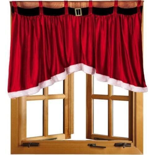 2020 christmas hot sale Blended Cotton Door Window Drape Panel Christmas Curtain Decorative Home wholesale 107