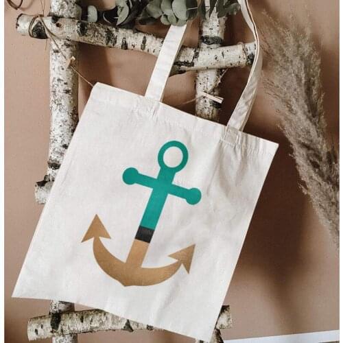 Modern decorative style ladies canvas shopping bag cartoon portrait Lantern pattern canvas tote bags summer new style travel bag