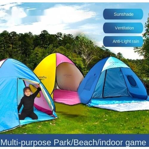 Outdoor Instant Pop Up Tent Potable Beach Small Tent Lightweight UV Protection Camping Fishing Tent Cabana Sun Shelter