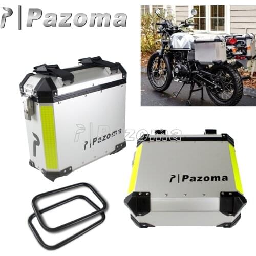 36L*2 Aluminum Side Case Universal Motorcycle Pannier Case Storage Side Trunk Box for BMW R1200GS F800 Triumph Honda CRF1100