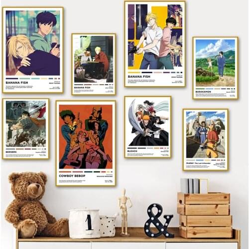 Japanese Classic Cartoon Anime Posters and Prints Modern Wall Art Canvas Painting Childrens Room Home Wall Decoration Pictures