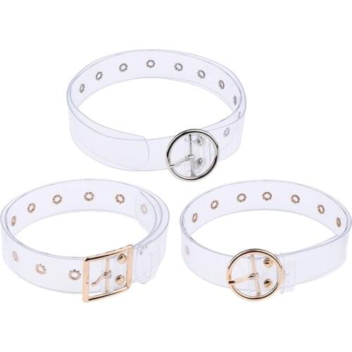 Womens Transparent Belt Belt Waist Belt Girdles with Buckles, Fashion