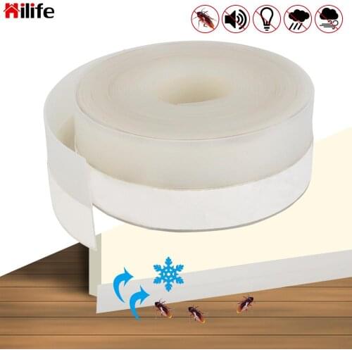 Soundproofing Weather Strip Silicone Width35MM Insect Door Strip Self Adhesive Door Seal Strip 5M Window Seal Draught Dust