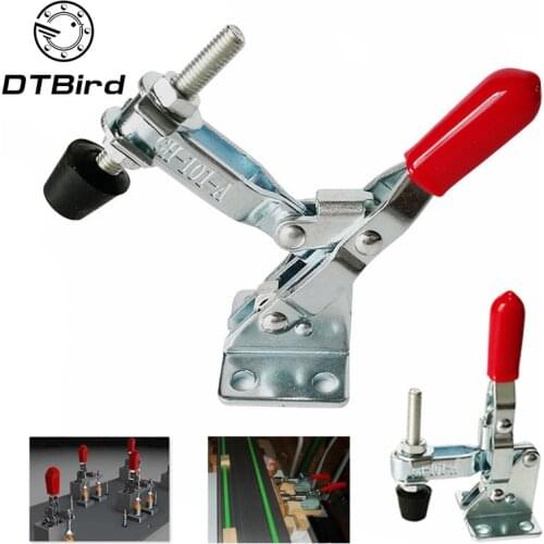 1pc 27kg 50kg 90kg Anti-Slip U Shape Toggle Clamp Holding Capacity Push Pull Toggle Clamp Vertical/Horizontal Type for Hand Tool