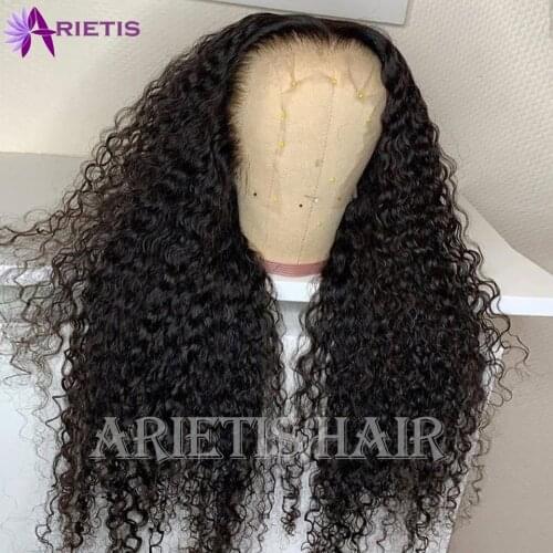 360 Lace Front Wig Kinky Curly Wig Brazilian Hair Pre-Plucked With Baby Hair 150% 180% Density Remy Hair Lace Front Wig