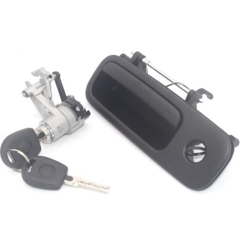 1J6827297G 1J6827565B Tailgate Rear Outer Door Handle with Lock 2 Keys for GOLF IV Lupo Seat Arosa 1997-2006