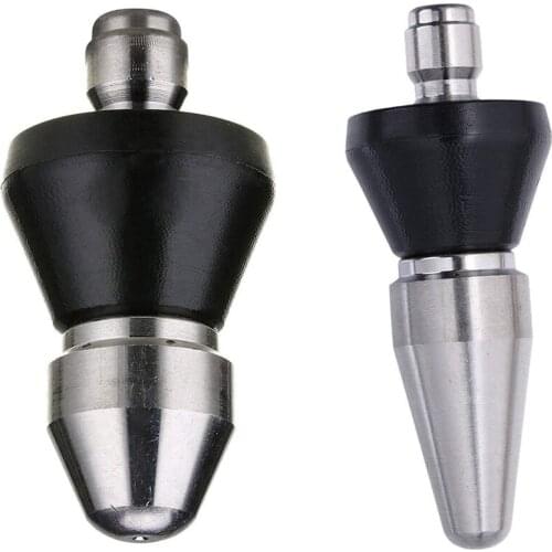 2Pcs Pressure Washer Sewer Jet Nozzle, Quick Connect Pipe Cleaning Water Nozzle, 1/4 Inch 5000 Psi Orifice