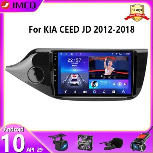 JMCQ 2din Android 10 Car Radio for KIA Cee'd CEED JD 2012-2018 Stereo Multimedia Video Player Navigation GPS DVD AHD Head Unit