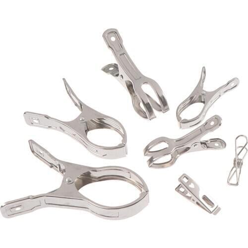 Stainless Steel Clothing Clothespin Quilt Clothes Clip Big Windproof Clothes Pin