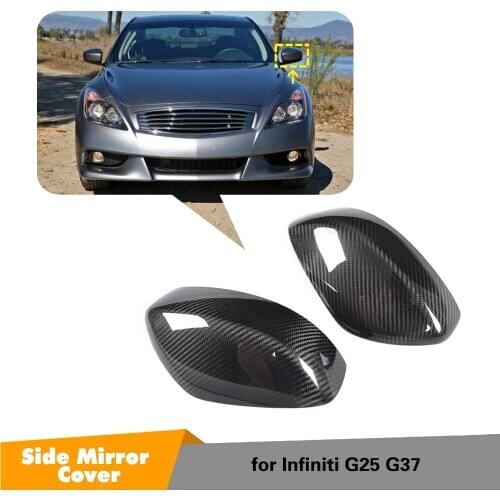 For Infiniti G37 G Series 2007-2013, Car Side Rear View Mirror Cover Cap Protecer Side Mirror Cap Shell Car Sticker
