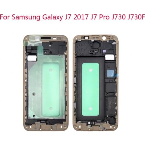 For Samsung Galaxy J7 2017 J7 Pro J730 J730F LCD Housing Front Middle Frame Cover with Adhesive