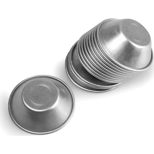 10/20pcs Aluminum Alloy Egg Tart Cupcake Mould Fruit Cake Pie Mold Small Baking Tool Pasteis De Nata Oven Bake Round Mold