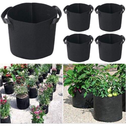 Geotextile Fabric Planting Bag 3/5 Gallon Plants Flower Cultivation Pot Big Capacity Vegetable Growing Home Gardening Accessory