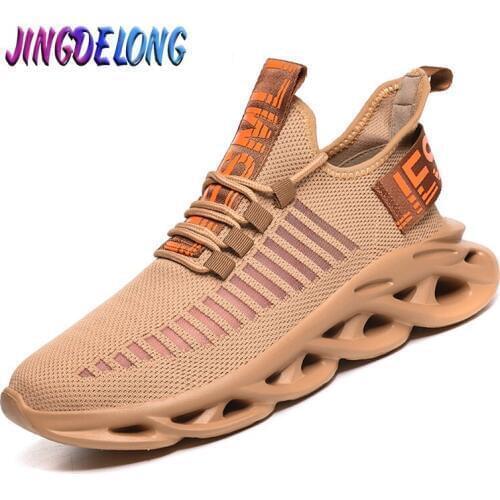 JINGDELONG Mens Breathable Sneakers