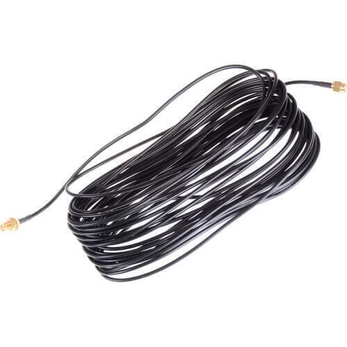 10M/33ft RG174 Antenna RP-SMA Male to Female Interface Extension Cable for WiFi Wi-Fi Wireless Router Wlan Coaxial Wire