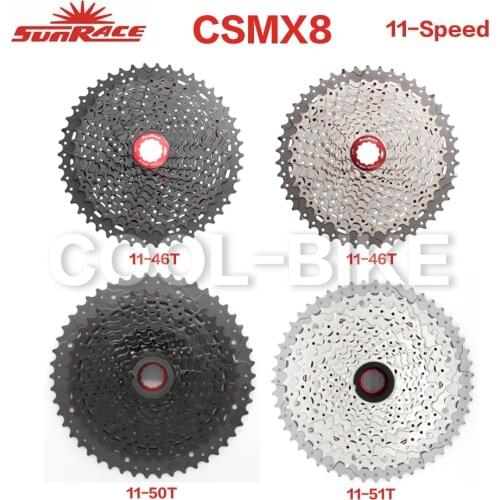 SunRace CSMS8 CSMX8 MX80 11 Speed Wide Ratio bike bicycle cassette Mountain Bicycle freewheel 11-42T 11-46T 11-50T free shipping