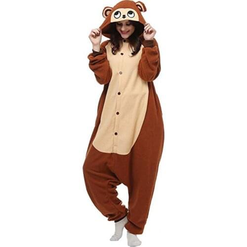 Monkey Unisex Women One-Piece Pajamas Cosplay Onesies Cartoon Adult Onepiece Animal Sleepwear for Pyjamas Christmas Costume