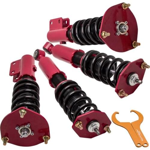 Complete Struts Air to Coil Springs Conversion Kit for Mitsubishi 3000-GT 1991-1999 for 3000 gt Coilover spring over strut