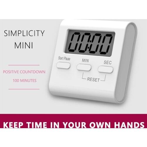 Magnetic LCD Timer Digital Kitchen Timer Countdown Stopwatch Alarm With Stand Practical Cooking Alarm Clock Home Alarm Clock