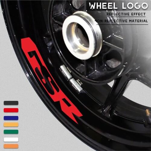 Motorcycle modified decals wheel rim reflective waterproof custom personalized decorative sticker for SUZUKI GSR