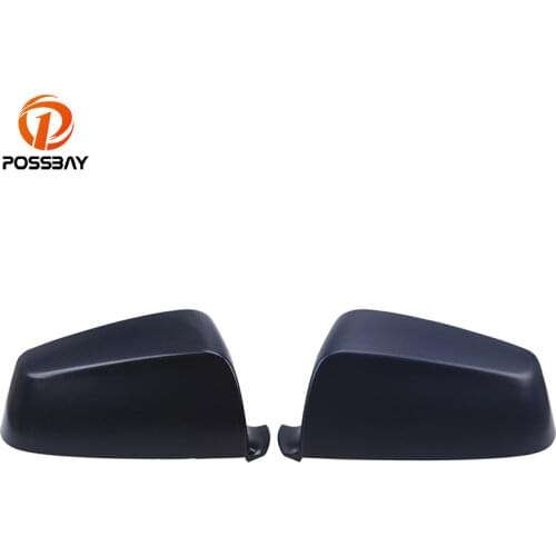 POSSBAY Door Side Rearview Mirror Cover Trims for BMW 5-Series E60 LCI Sedan 2007-2010 Facelift Car Back Mirrors Shell Caps