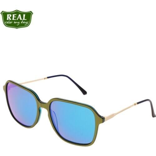 REAL 2019 New Retro Acetate Metal Foot Silk Sunglasses Shield Frame Woman Polaroid Lenses Drivers Glasses Goggles Unisex