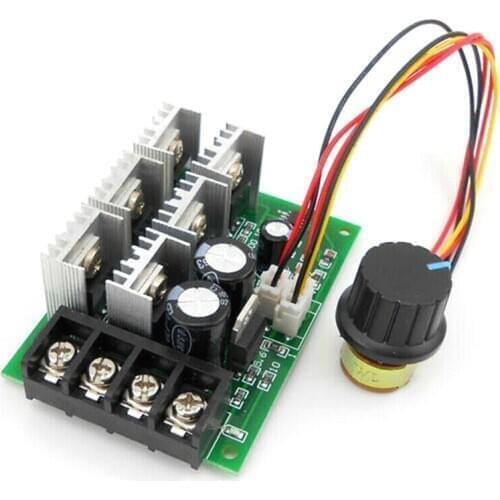 40A PWM Motor Speed Control Controller DC 9V-55V Governor Regulator Switch High Power Drive Module 12V 24V 36V 48V Adjustable