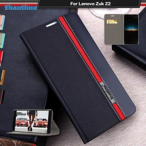 Luxury PU Leather Case For Lenovo Zuk Z2 Flip Case For Lenovo Zuk Z2 Phone Case Soft TPU Silicone Back Cover