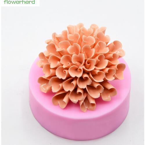 Hydrange Silicone Soap Mold Solid Flower 3D Soap Mold Handmade Fragrance Soap Fondant Cake Decorating Tools Liquid Silicone Mold