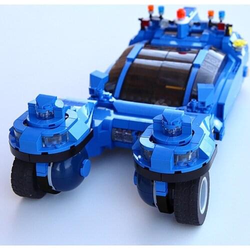 MOC Land Super Car Transforms Aerial Aircraft High-tech Flying Small Spacecraft Truck Building Blocks Bricks Toys Children Gift