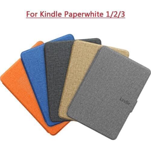 Ultra Slim PU Leather Protective Shell Smart Case Folio Cover For Amazon Kindle Paperwhite 1/2/3 DP75SDI Generation Case
