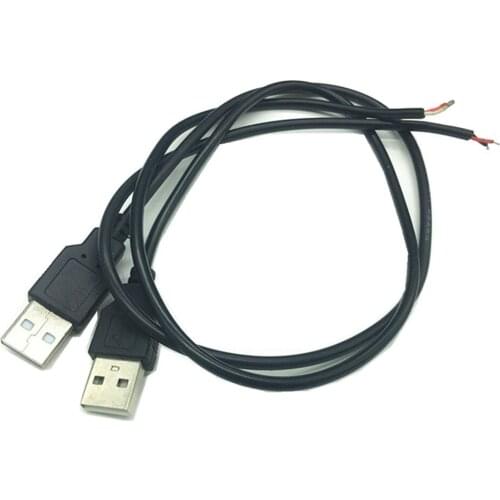 50CM 100CM USB LED Connector Cable line 2pin USB Socket Power Connect Wire Connectors for DC5V Single Color LED Strip Lights