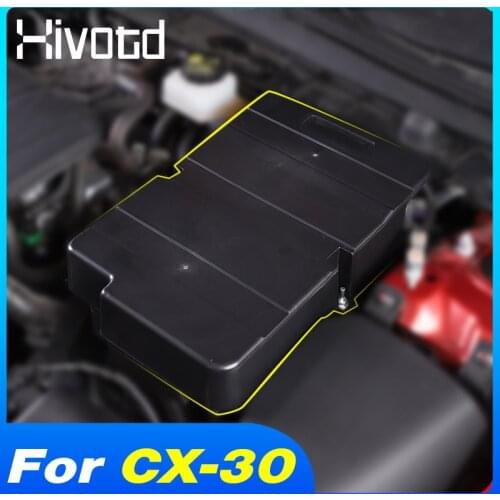 Hivotd Car Engine Battery Protective Cover Interior Accessories Anti-rust Parts Auto Modification For Mazda CX30 CX-30 2021 2020