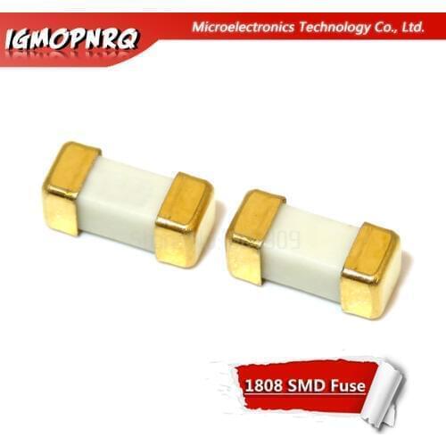 10PCS Gold foot 1808 125V 0451 SMD Fast blow Fuse 1A 2A 3A 4A 5A 6.3A 7A 8A 10A 0451 ultra-rapid fuses