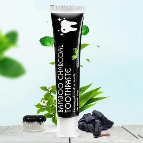 100%New Bamboo Black Toothpaste Teeth Whitening Deep Clean Charcoal All-purpose Teeth Whitening The Black Toothpaste