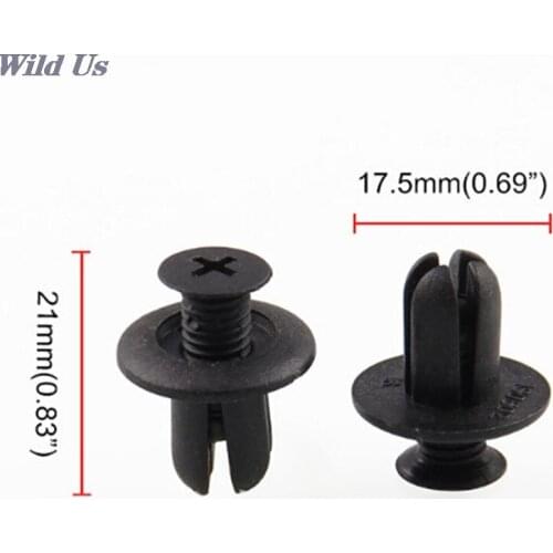 120Pcs/Set 120*8mm Car Hole Plastic Rivets Fastener Fender Bumper Push Pin Clips Clip