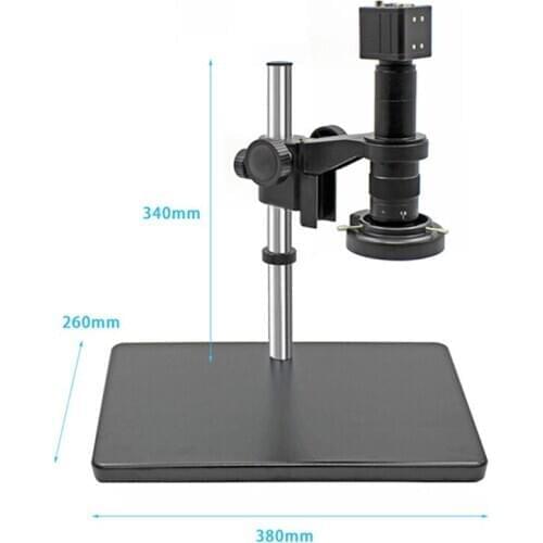 2K 1080P 60FPS HDMI USB Video Microscope Camera 1000X Monocular C mount Lens 144LED Ring Lamp For PCB Soldering Repair