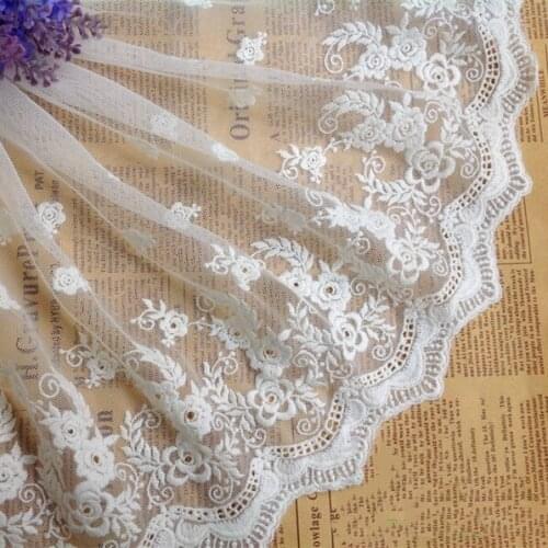 3yards / pack Lace Trim Diy Handmade Accessories Lace Trim Decoration Mesh Embroidery Lace Fabric 31cm