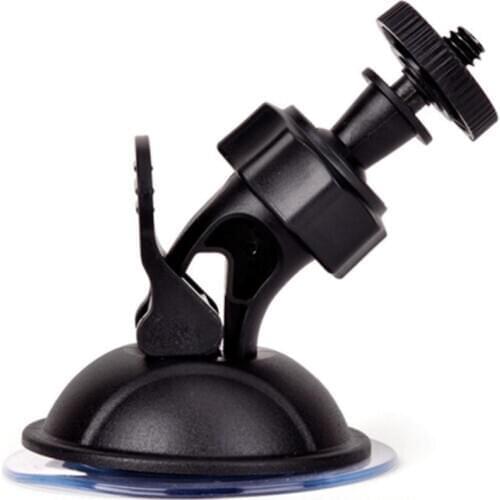 360 Degree Sucker Mini Car Rearview Mirror Driving Recorder Holder Mount Bracket